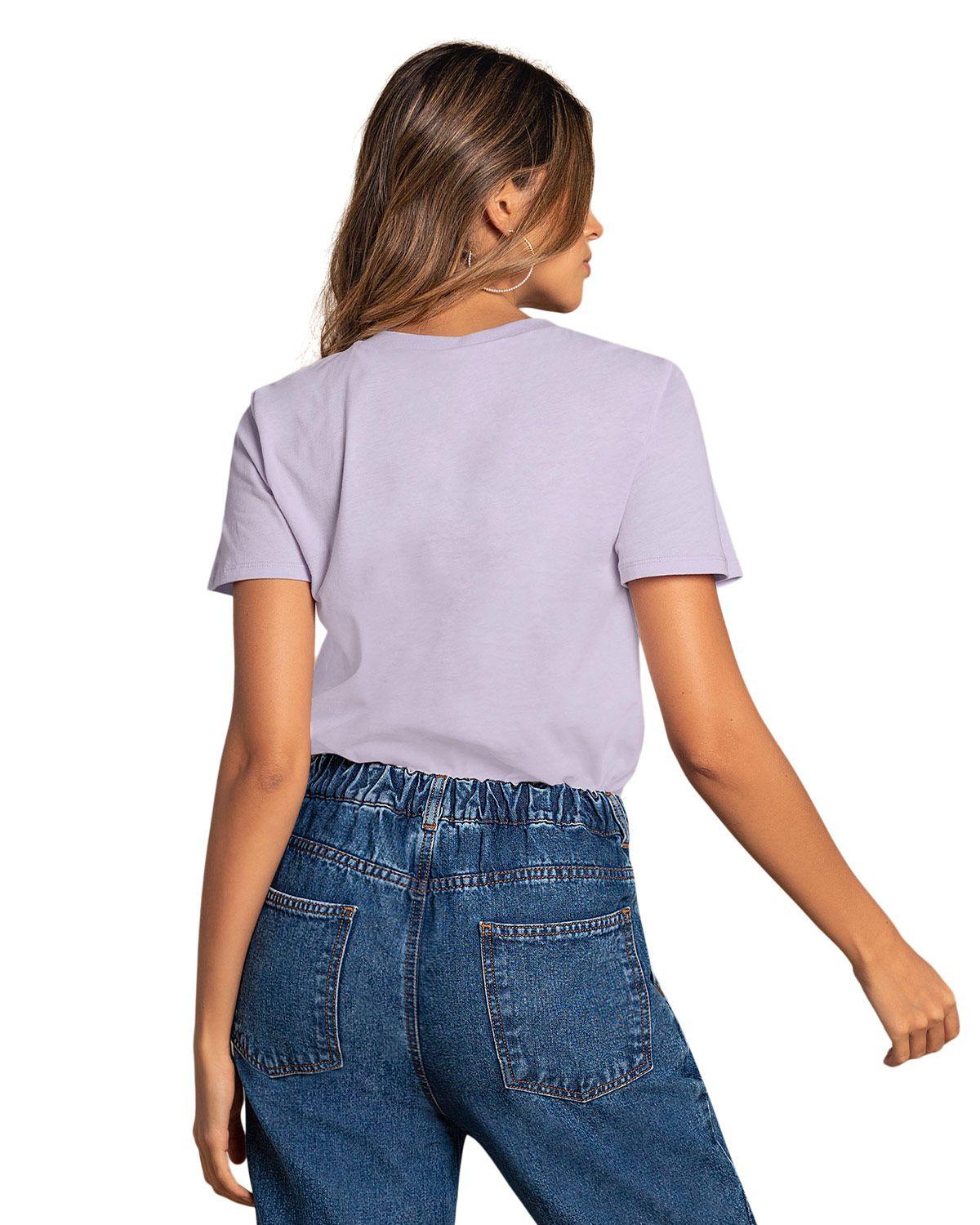 Leonisa Camiseta manga corta con mensaje en el frente F5612S Lila-1