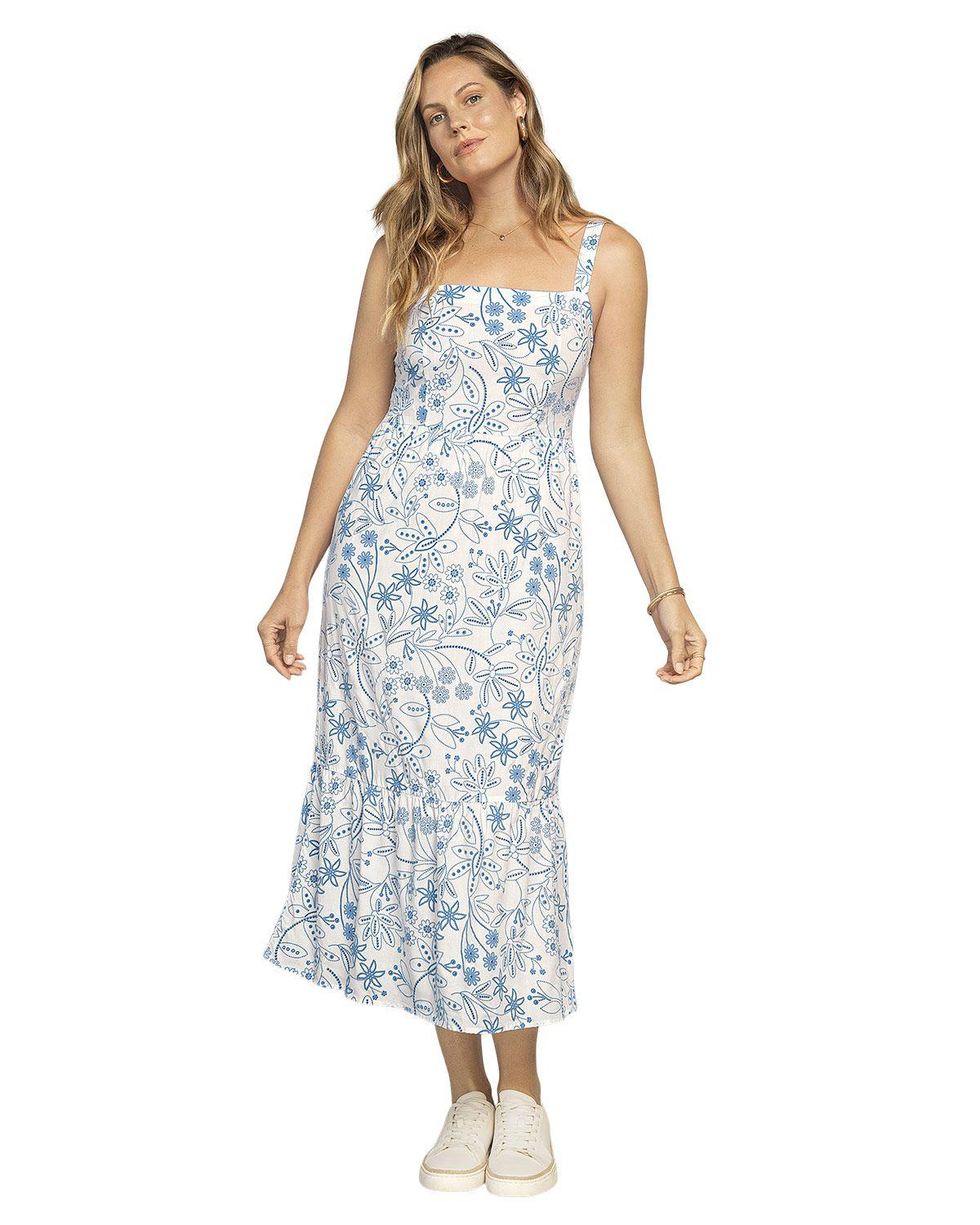 Leonisa Vestido midi de tiritas y bolero en ruedo F7214 Hojas-0