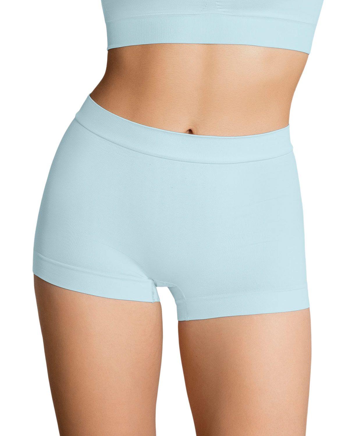 Leonisa Panties Boxer 092039 Azul Claro-0