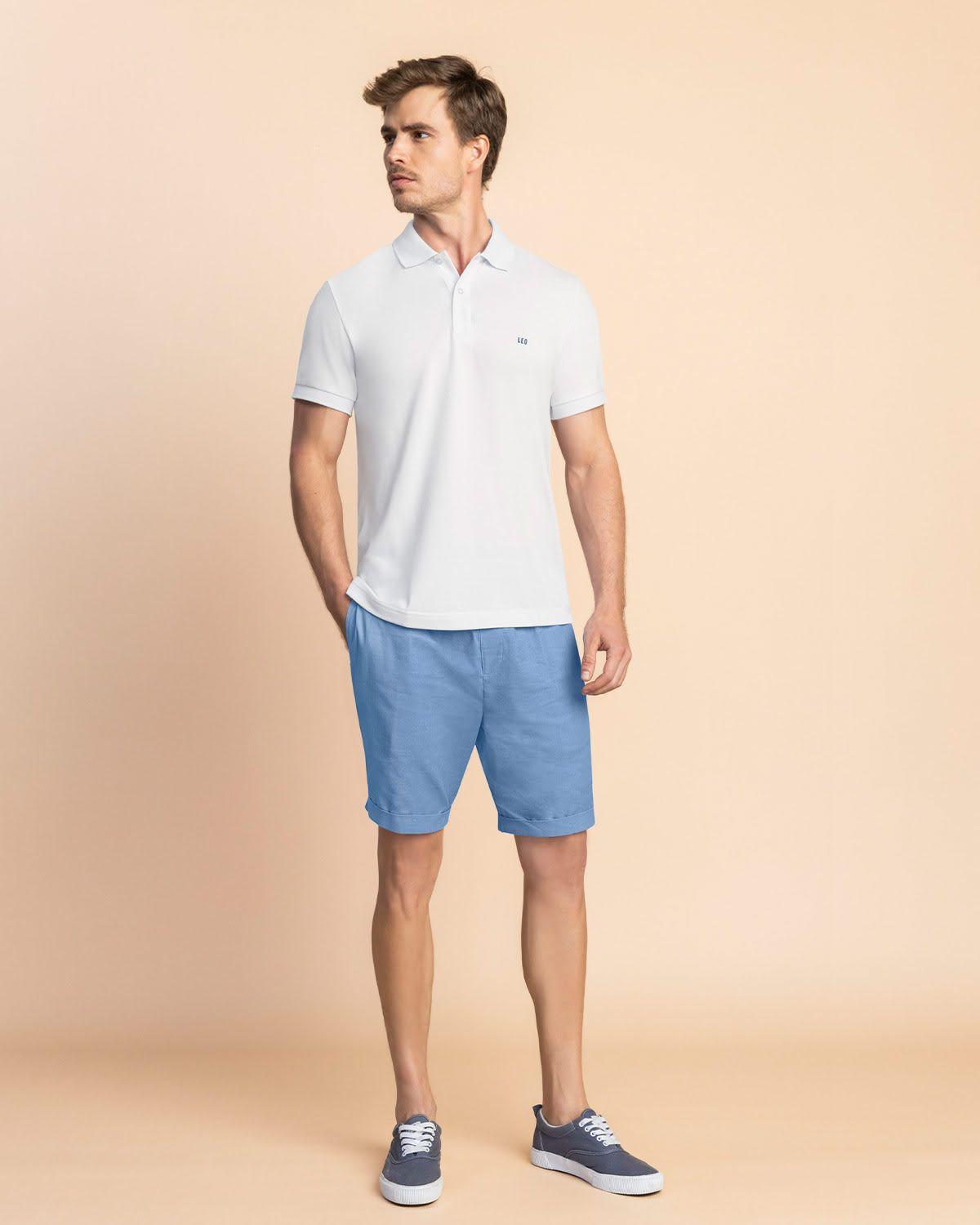 Leo Ropa Exterior Masculina Bermuda M3109-4