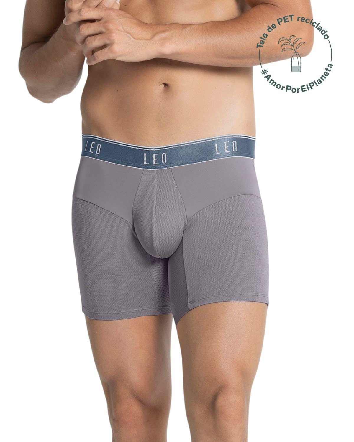 Ropa Interior Masculina Boxer Deportivo 033330 Gris-0