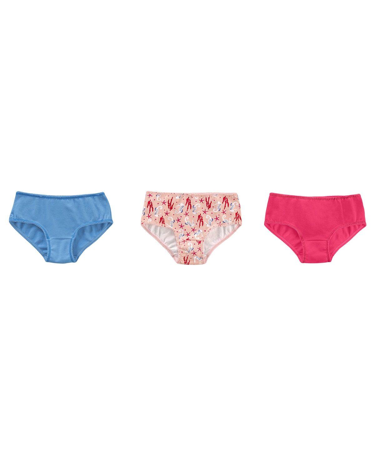 Infantil Calzón niña 62302X3 Fucsia / Estampado C-0
