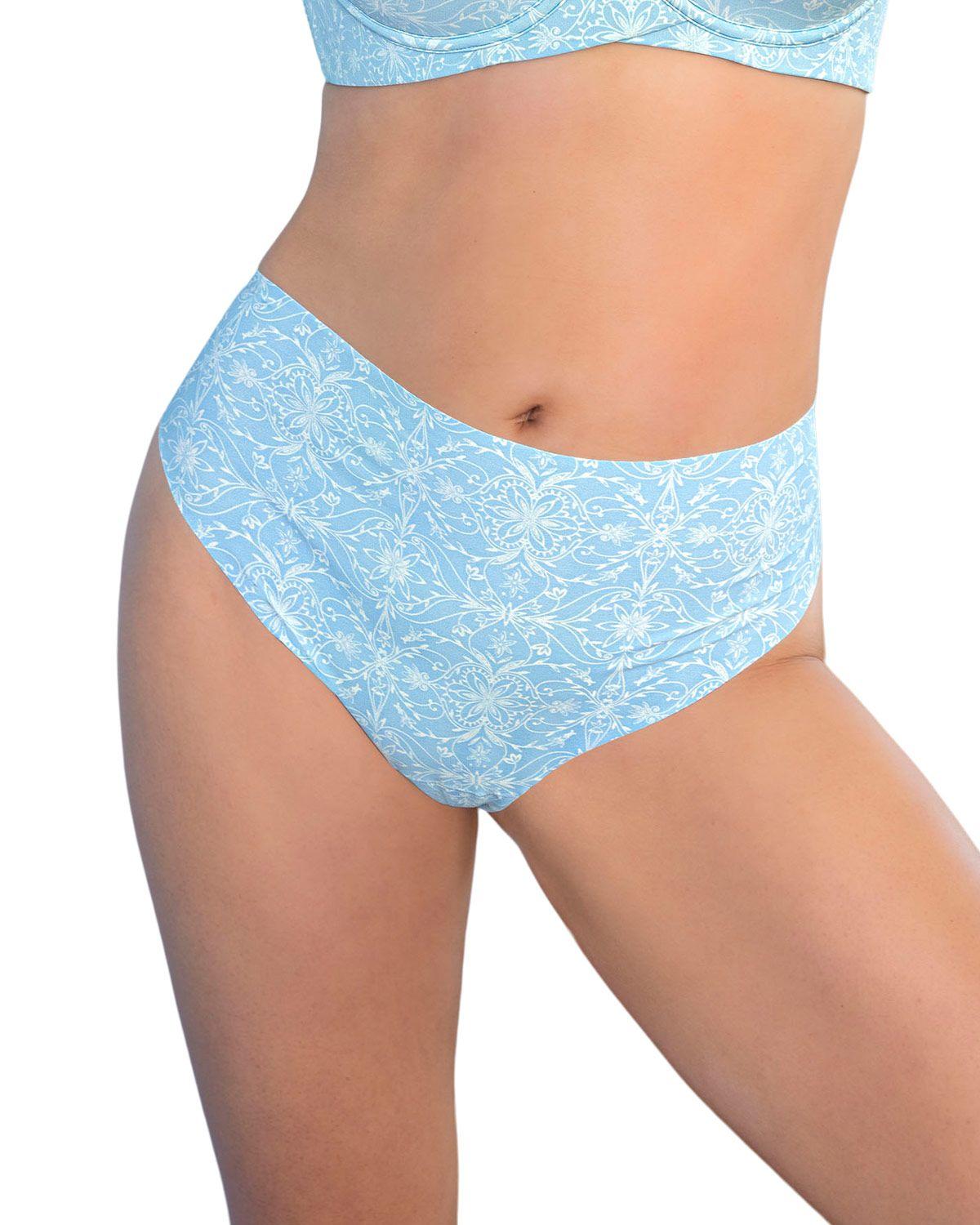 Leonisa Panties Invisible 092066 Estampado Azul-0