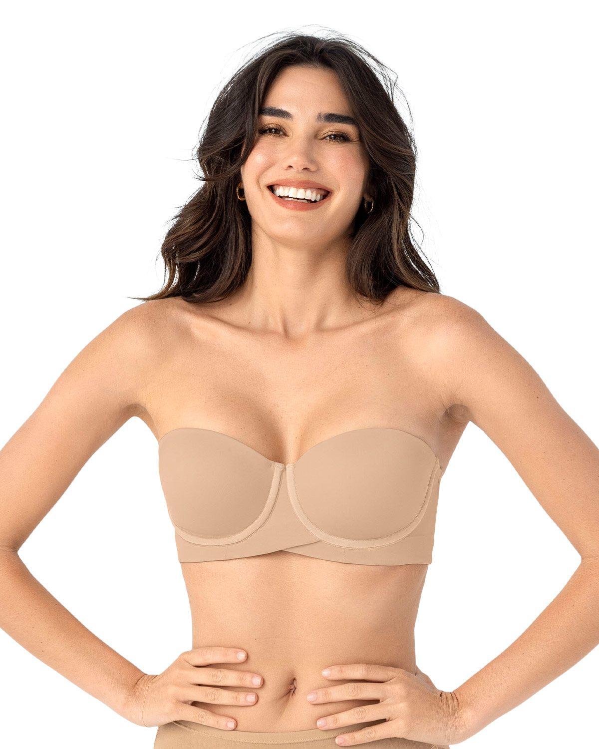 Leonisa Brasieres Strapless 091151 Cafe Medio-0