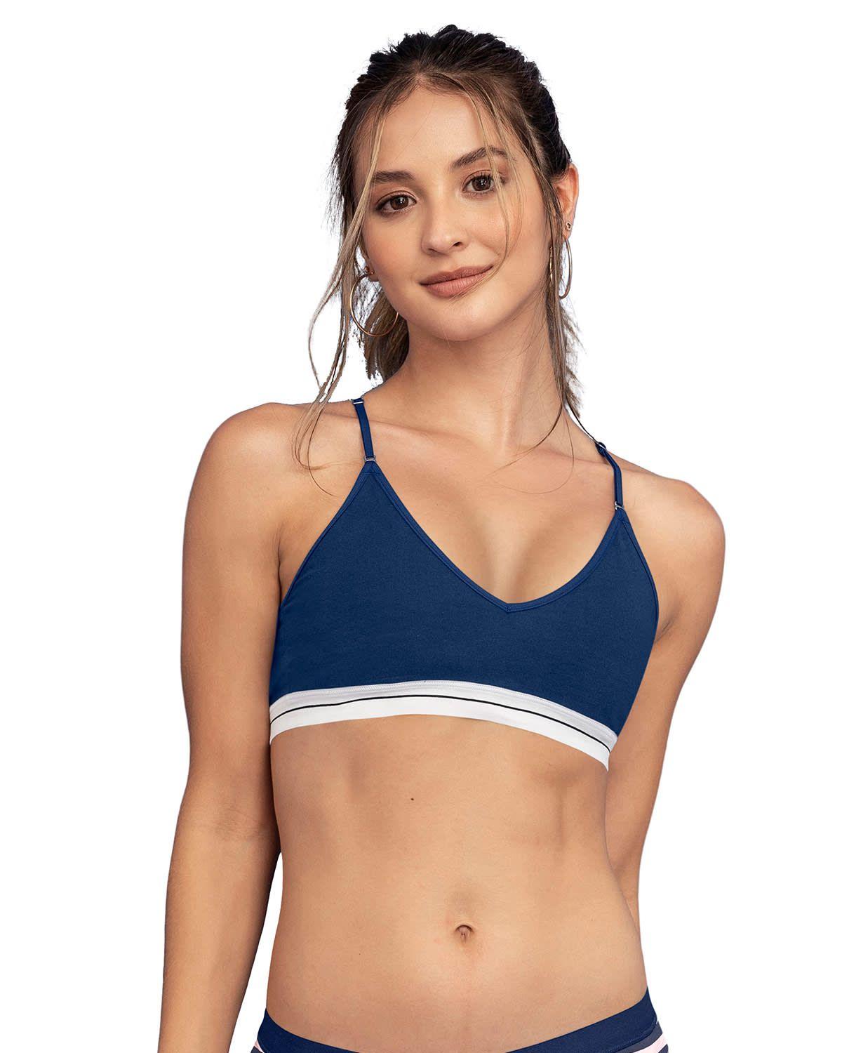 Sostén Top 091082 Azul Oscuro-0