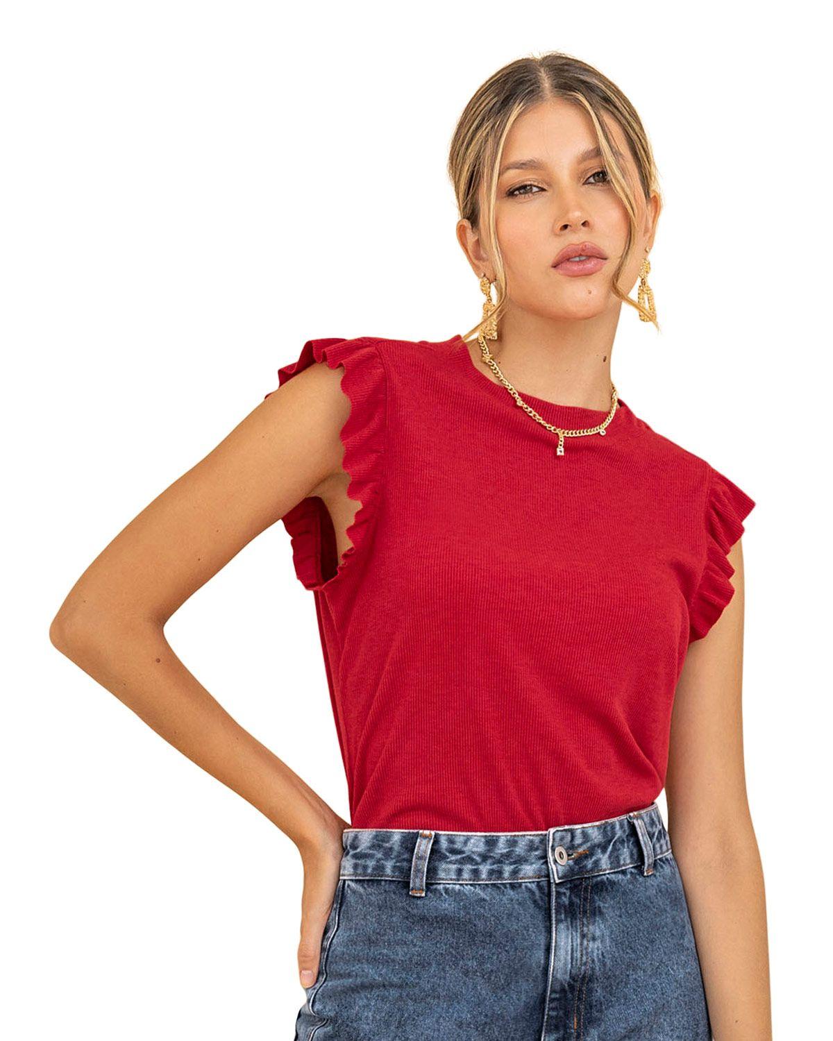 Leonisa Ropa Exterior Camiseta F4626S  Rojo-0