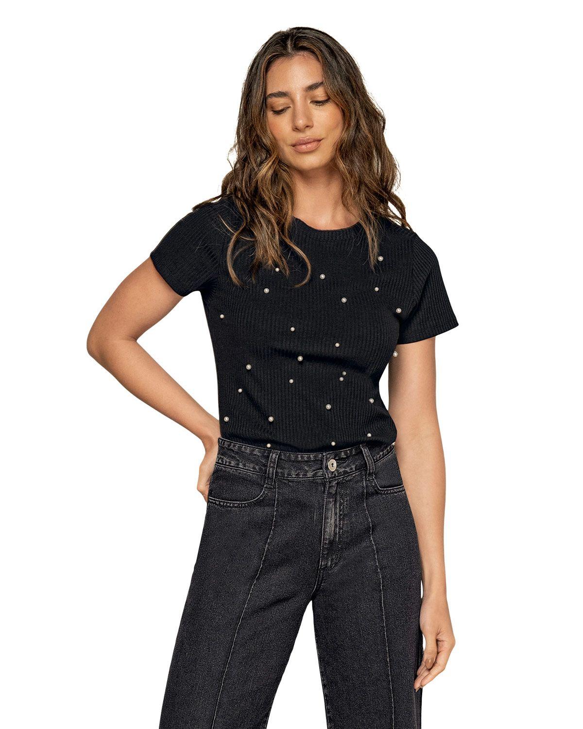 Leonisa Ropa Exterior Camiseta F5704S  Negro-0