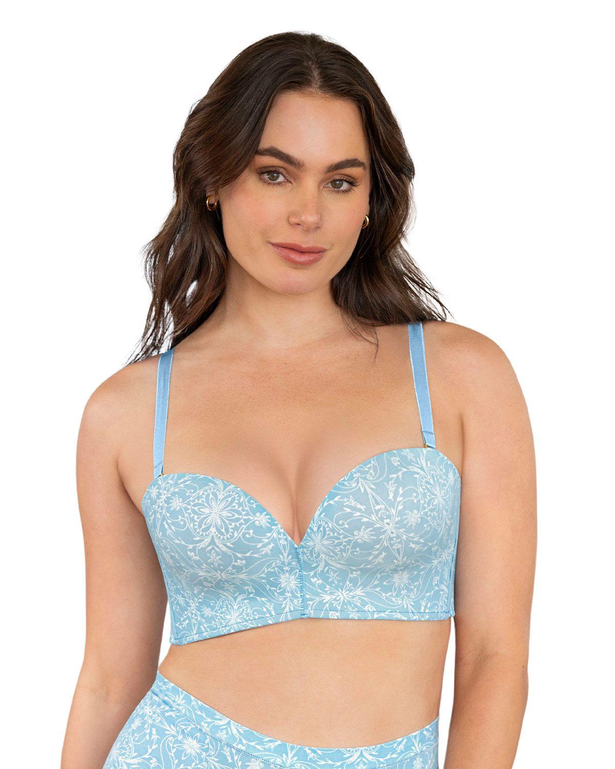 Leonisa Brasieres Realce Alto 091079 Estampado Azul-0