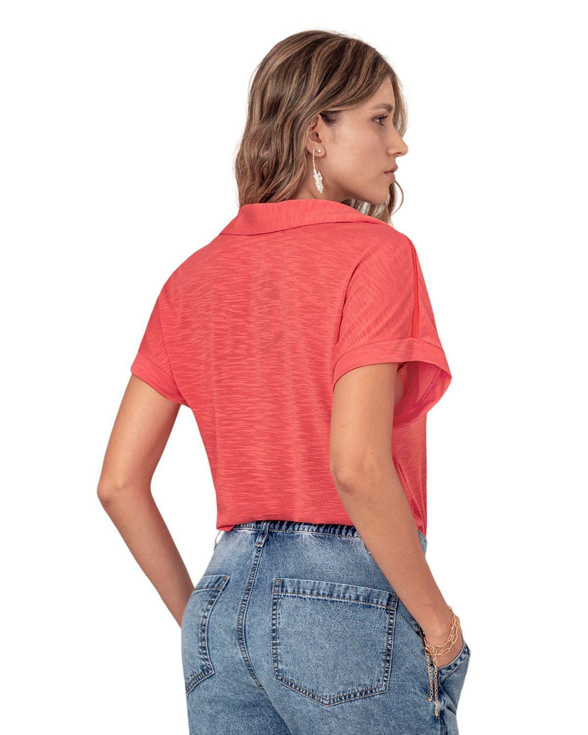 Leonisa Ropa Exterior Camiseta F7159  Coral-1
