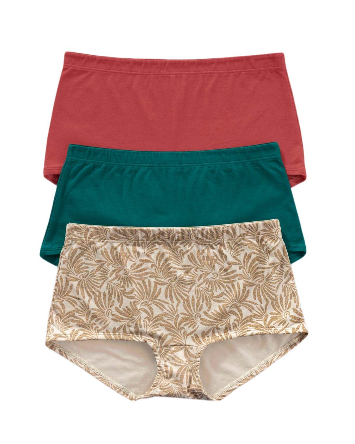 Panties Hipsters y Cacheteros 12634X3 Rojo-0