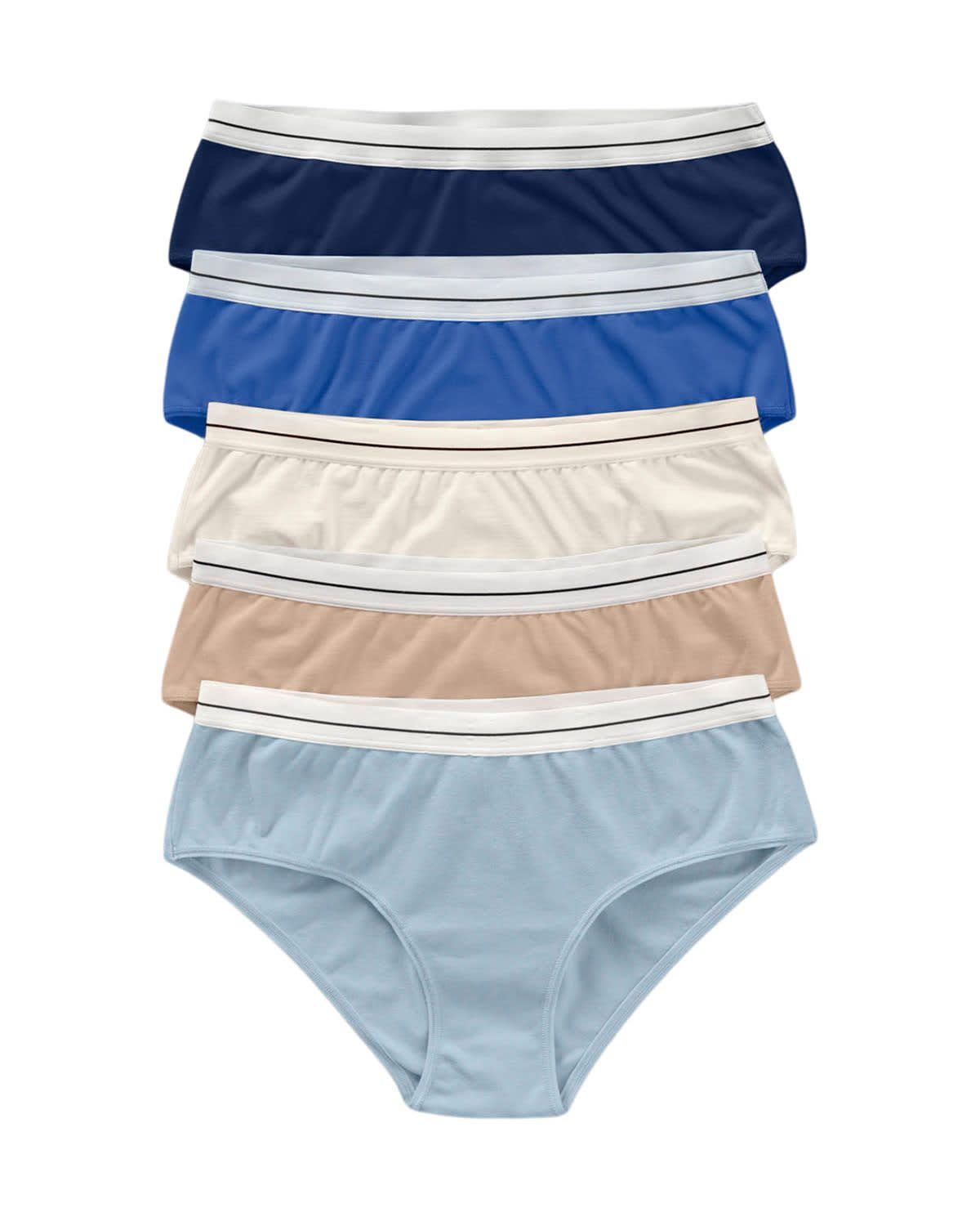 Panties Hipsters y Cacheteros 12999X5 Azul-0