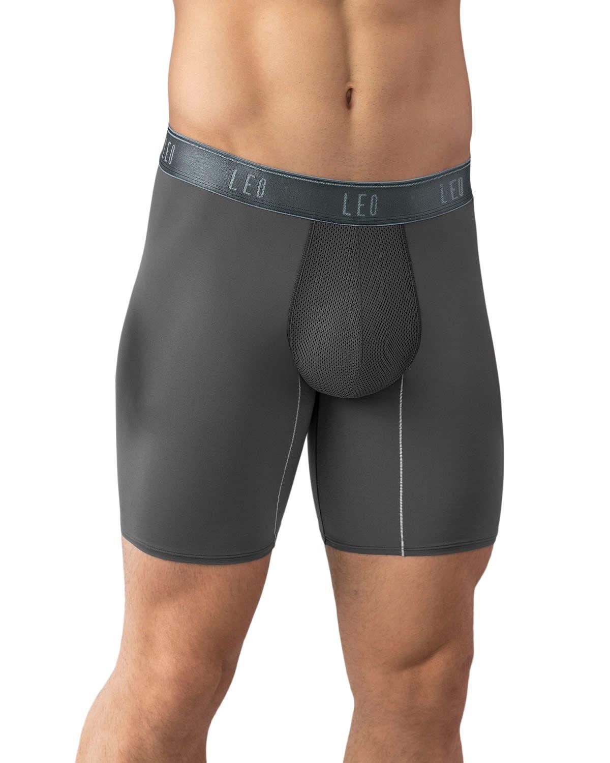 Ropa Interior Masculina Boxer Deportivo 033309 Gris Oscuro-0