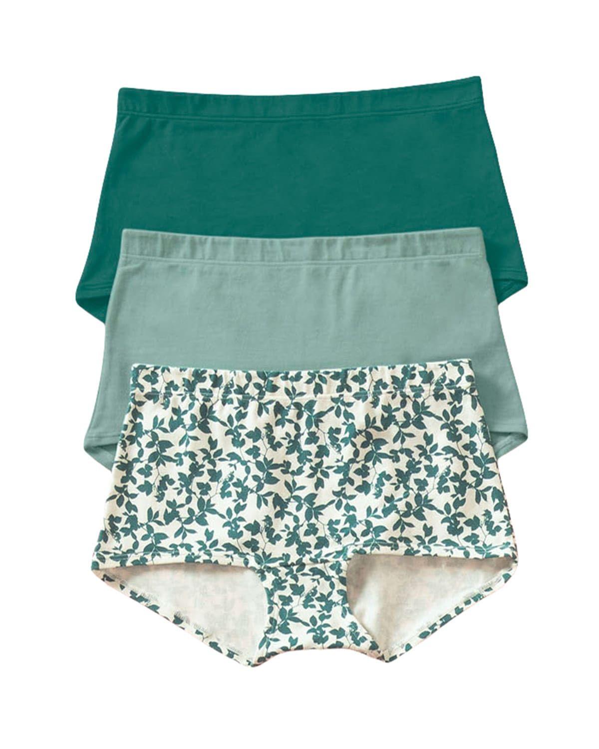 Panties Hipsters y Cacheteros 12634X3 Verde-0