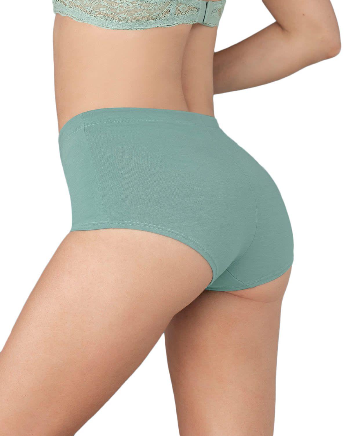 Panties Hipsters y Cacheteros 12634X3 Verde-1