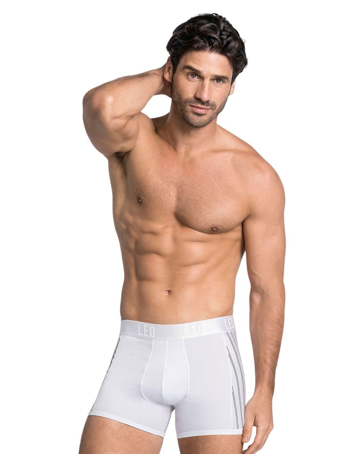 Ropa Interior Masculina Boxer Corto 033127 Blanco-0