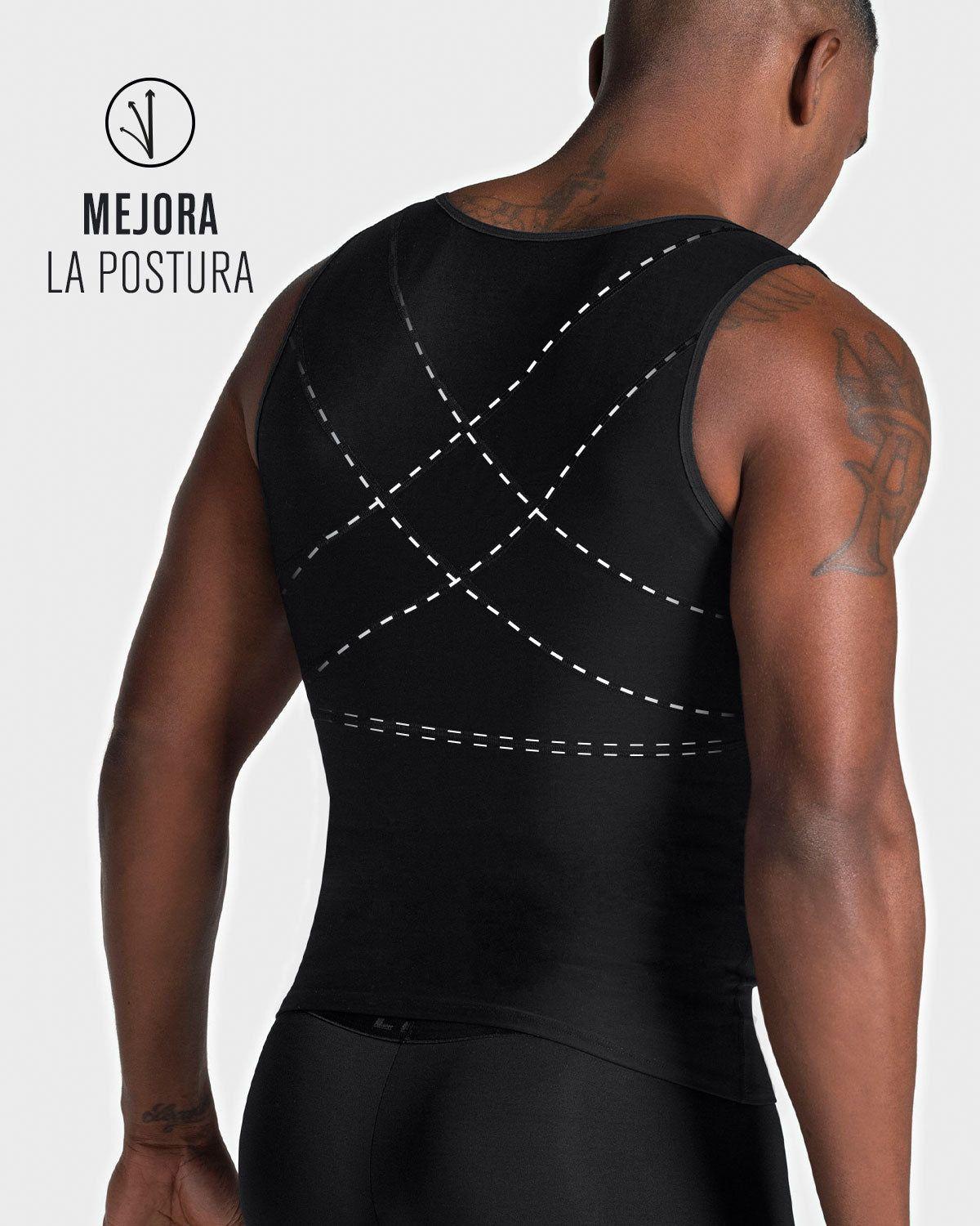 Faja Masculina Corrector de postura 035000 Negro-2