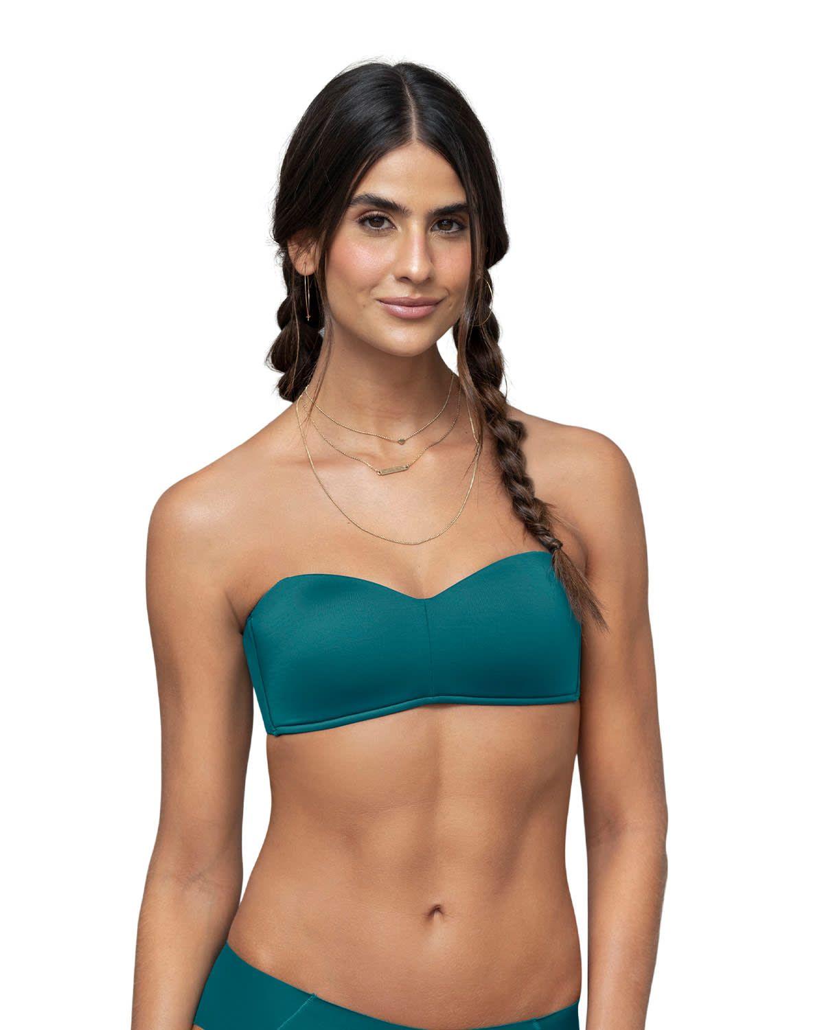 Brasieres Strapless 091071 Verde Oscuro-0