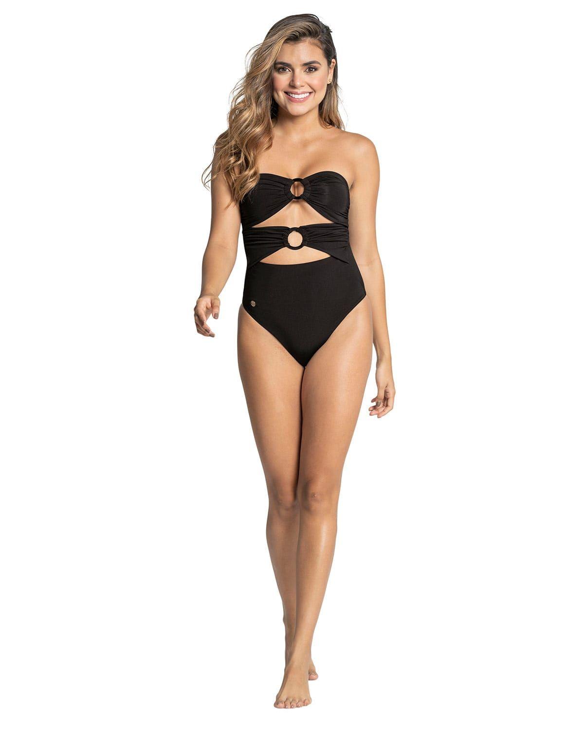 Traje de Baño Entero Control 19A115 Negro-0