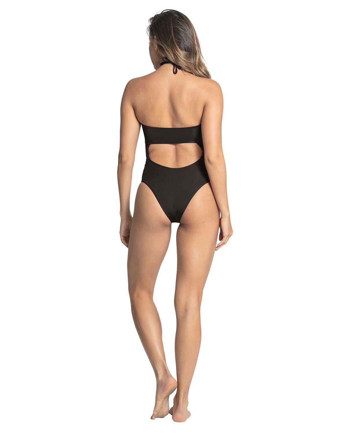 Traje de Baño Entero Control 19A115 Negro-1