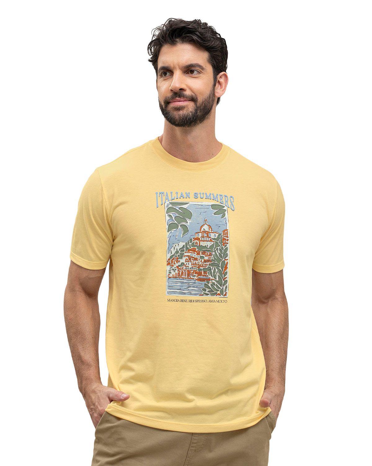 Leo Ropa Exterior Masculina Camiseta M2881S-0