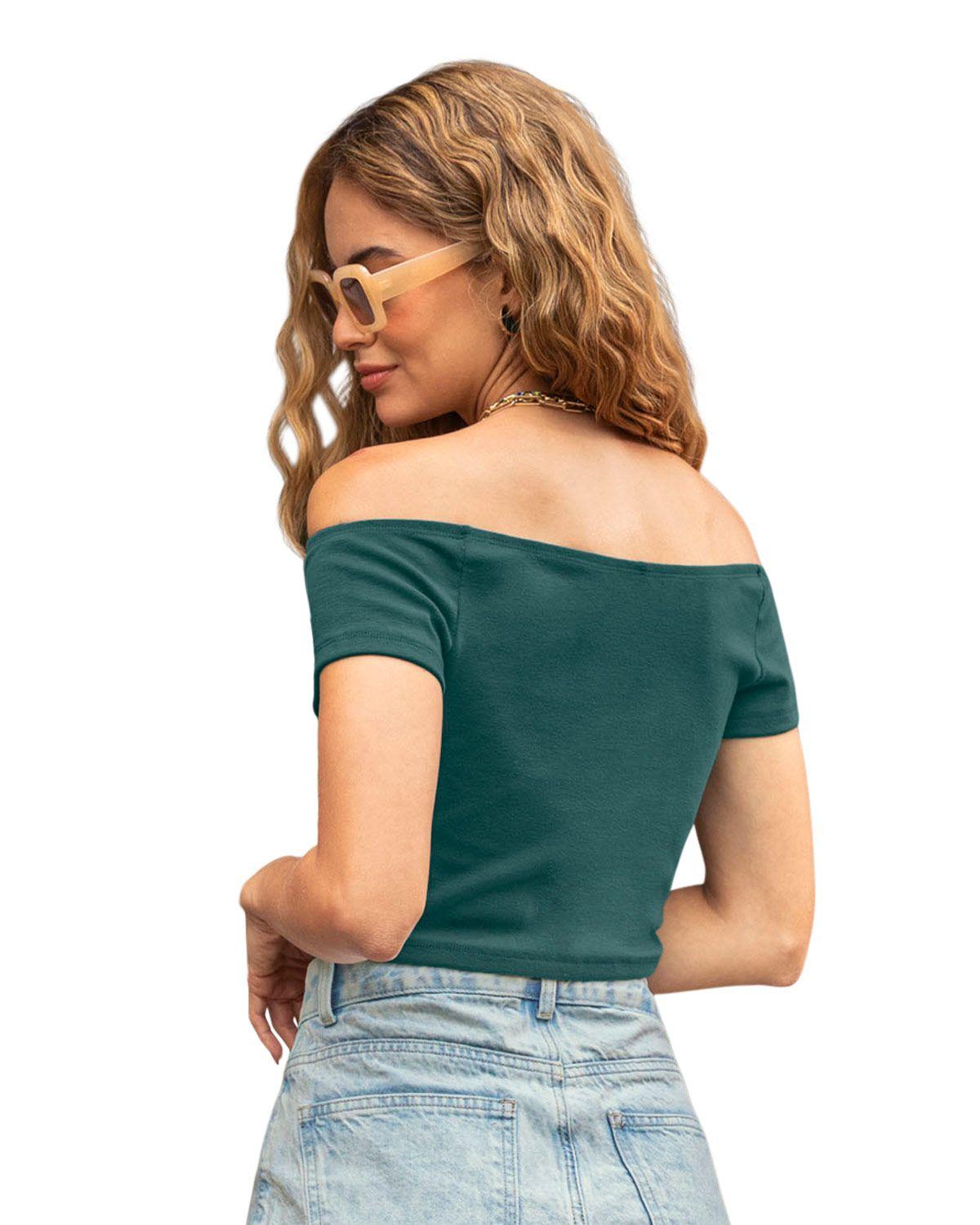 Leonisa Ropa Exterior Camiseta J2760  Verde Oscuro-1