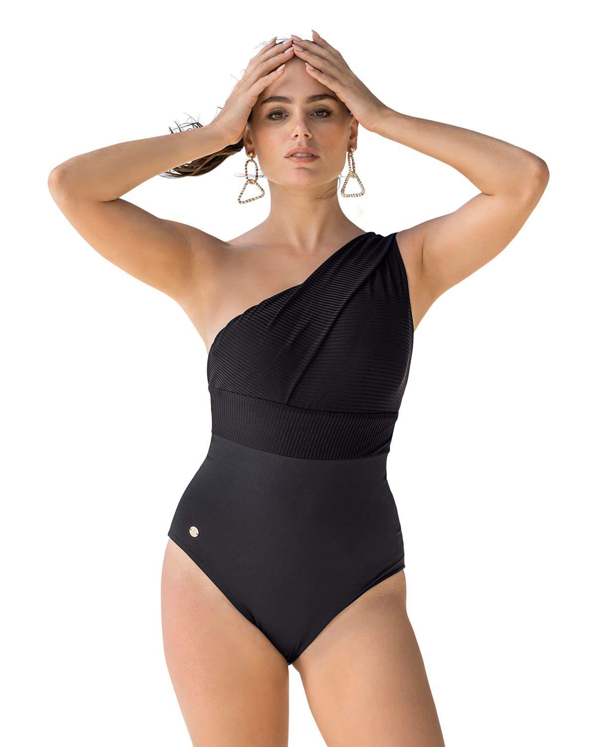 Traje de Baño Entero Control 19A088 Negro-0