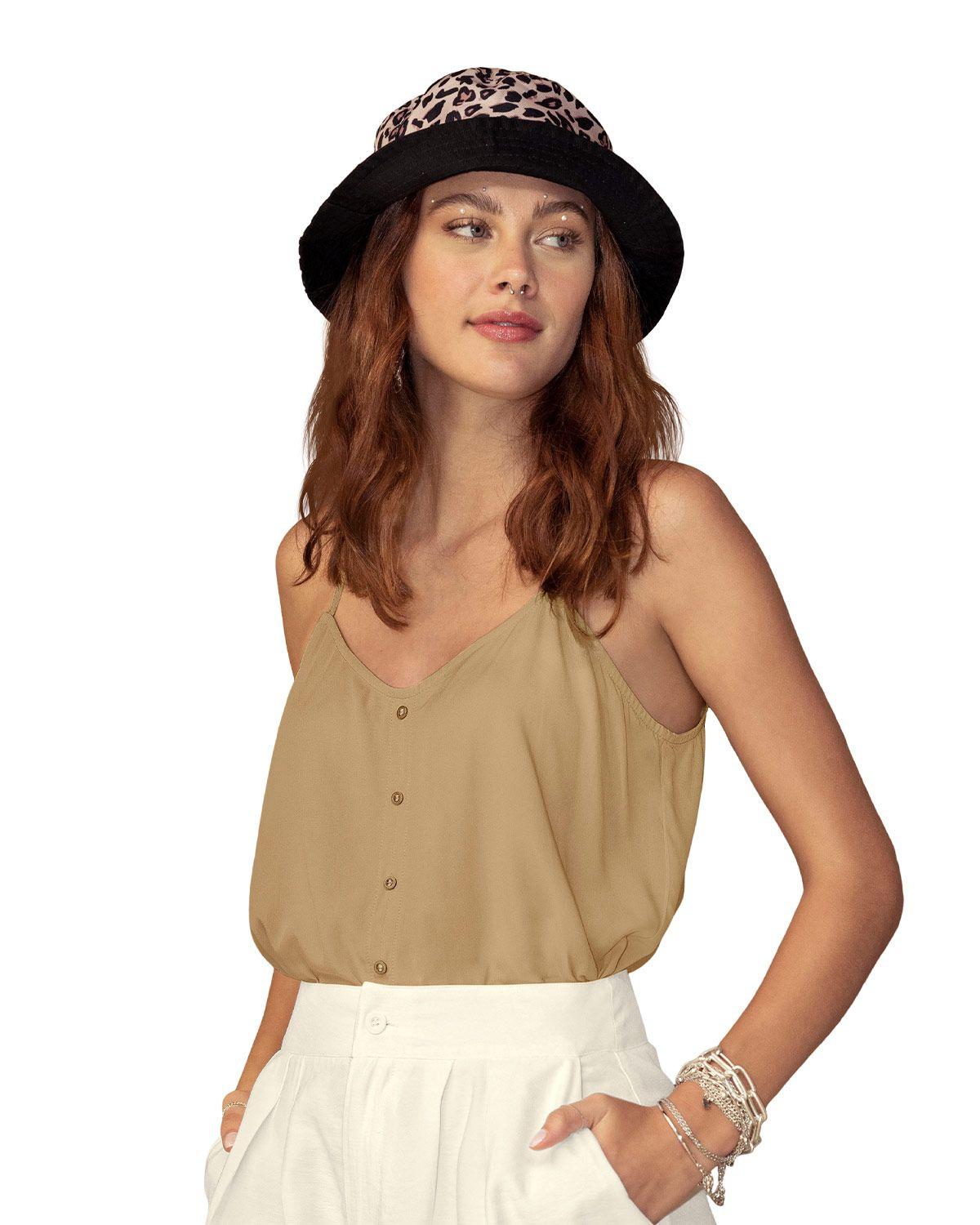 Leonisa Blusa tiritas con escote en espalda J2128 Arena-0
