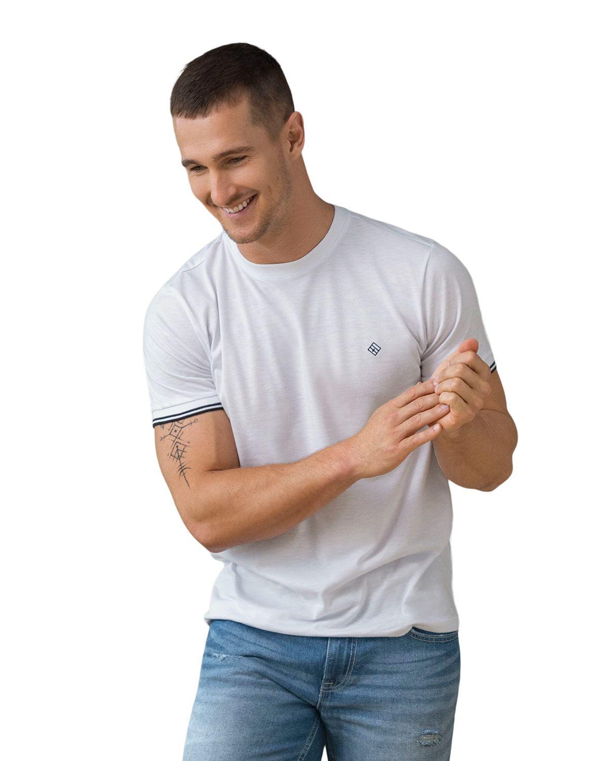 Leo Ropa Exterior Masculina Camiseta M2898-0