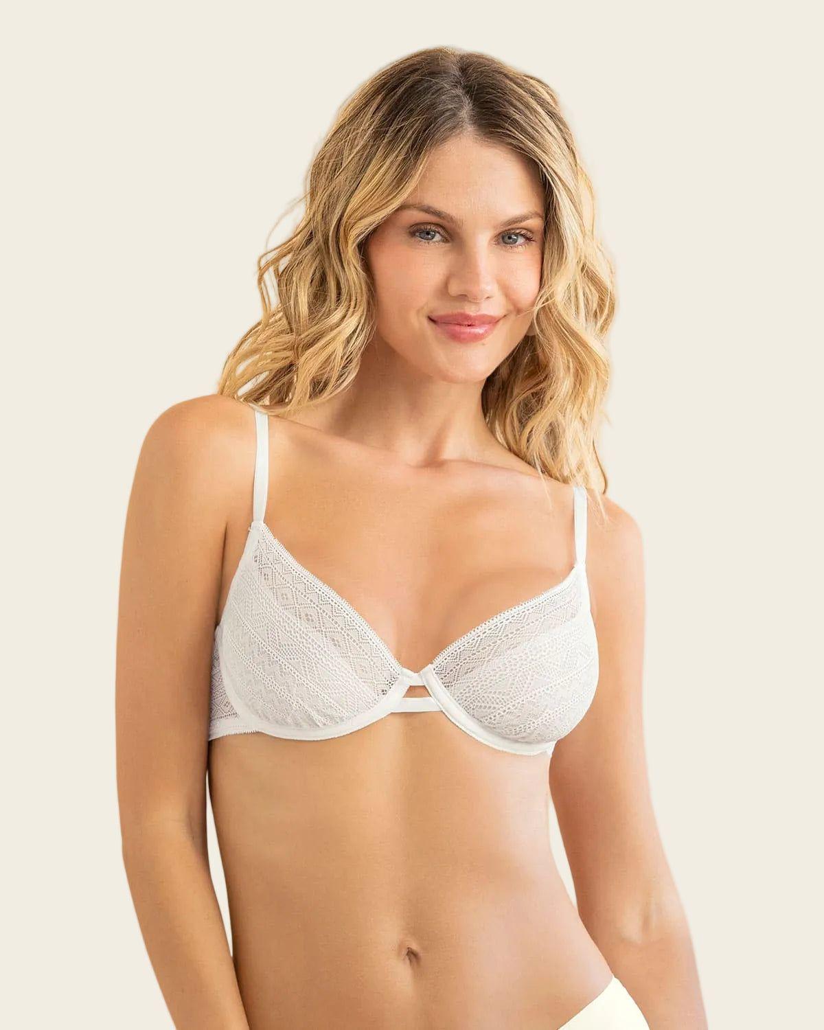 Bralette con arco en encaje liviano y suave 091150-0