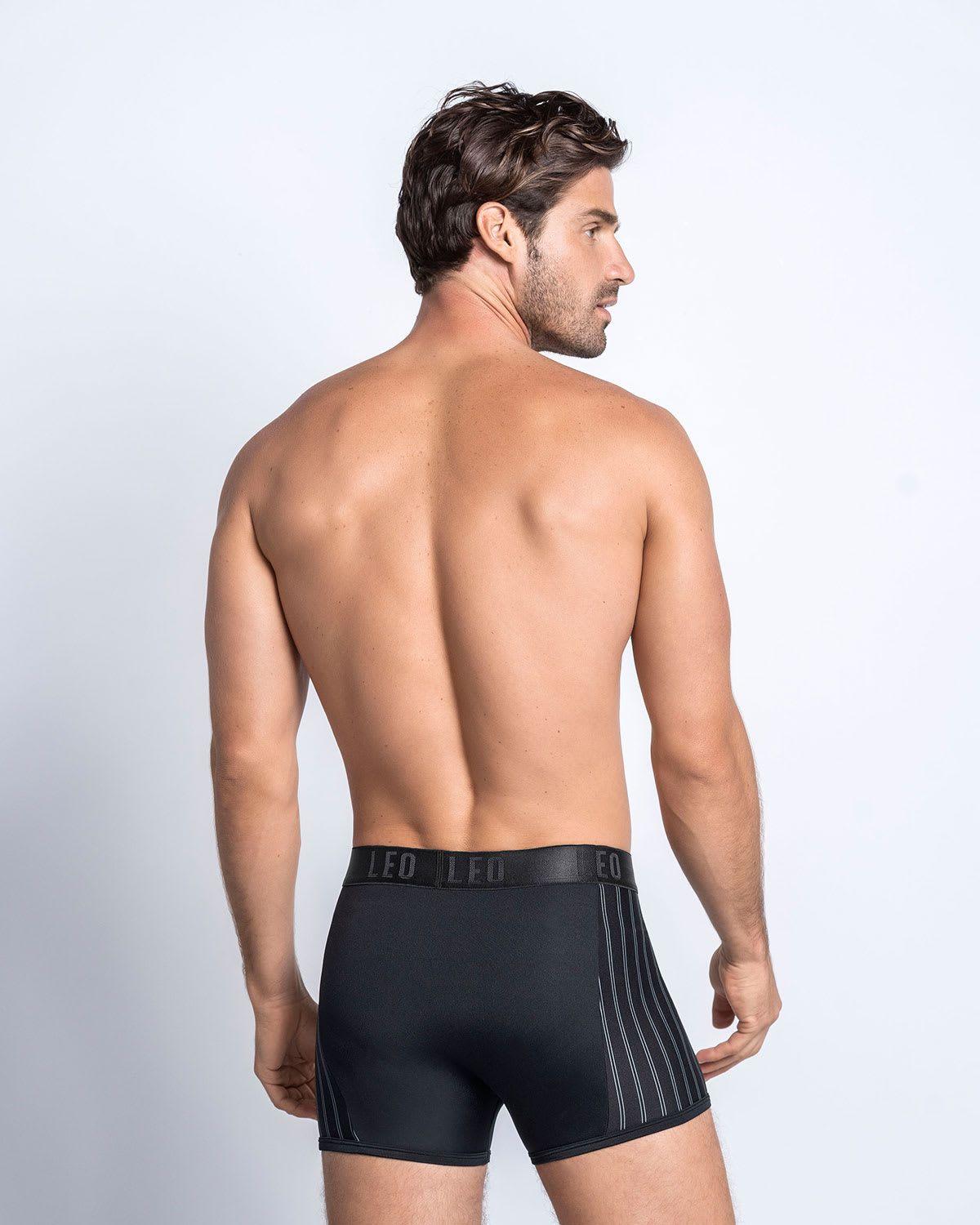 Ropa Interior Masculina Boxer Corto 033127 Negro-3