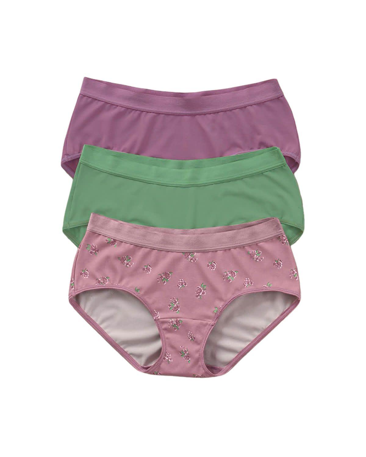 Panties Hipsters y Cacheteros 12686X3 Verde-0