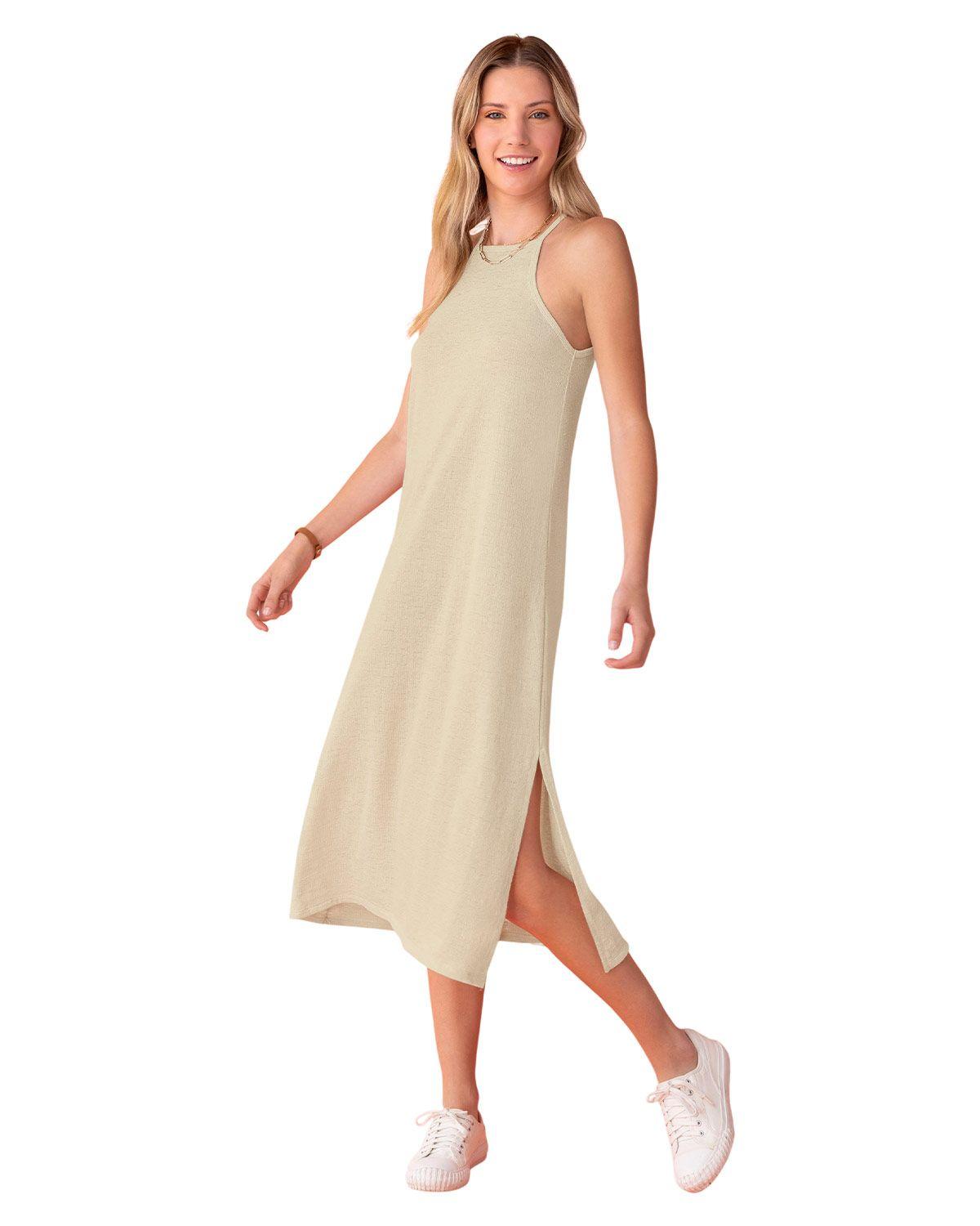Leonisa Vestido midi con cuello halter J2829 Marfil-0