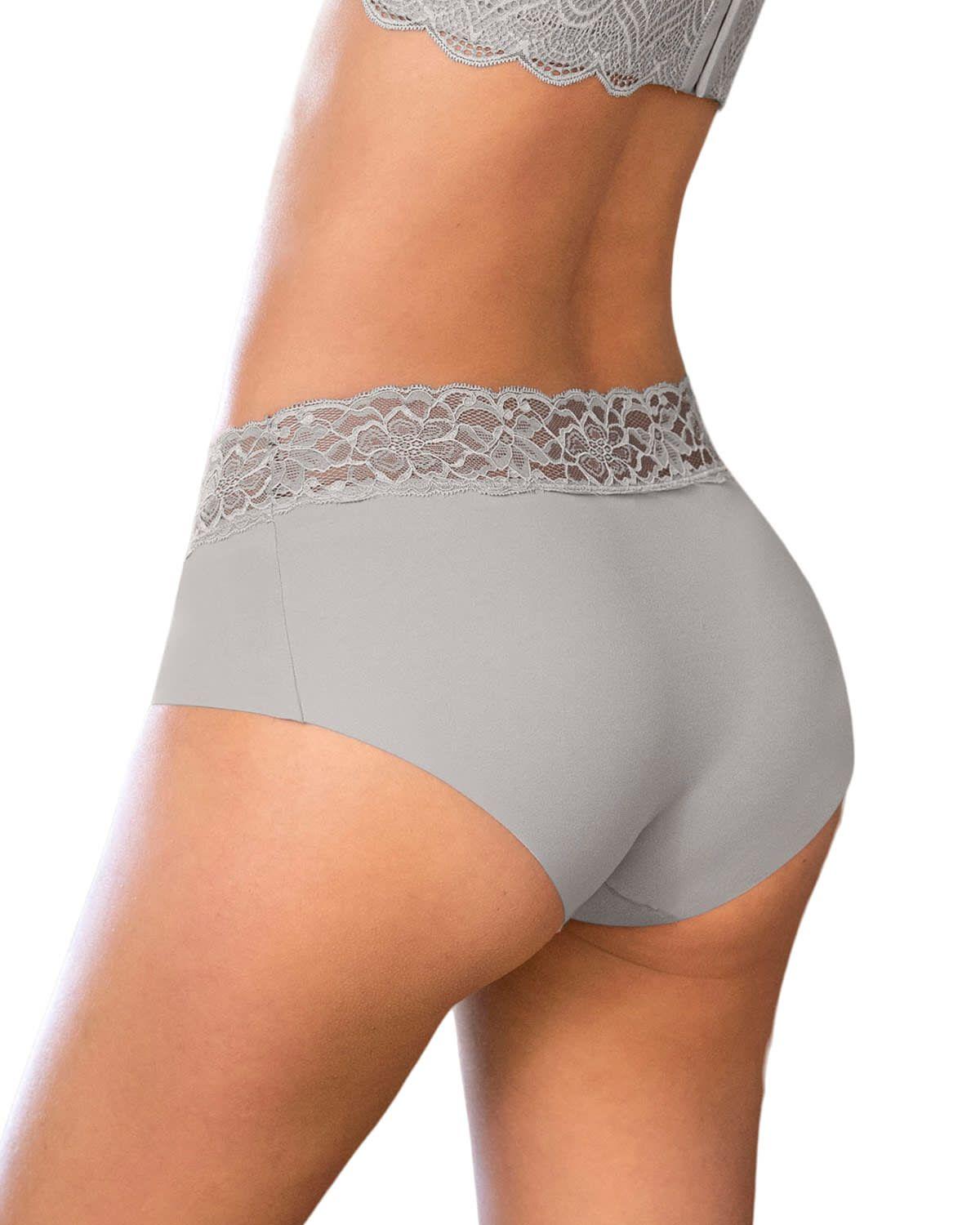 Panties Hipsters y Cacheteros 012960 Gris Claro-1