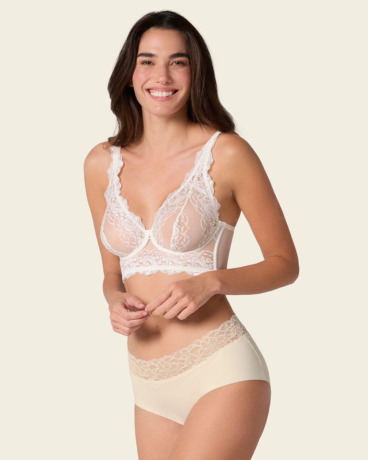 Sostén tipo Bralette en Encaje y Transparencias 011967-3