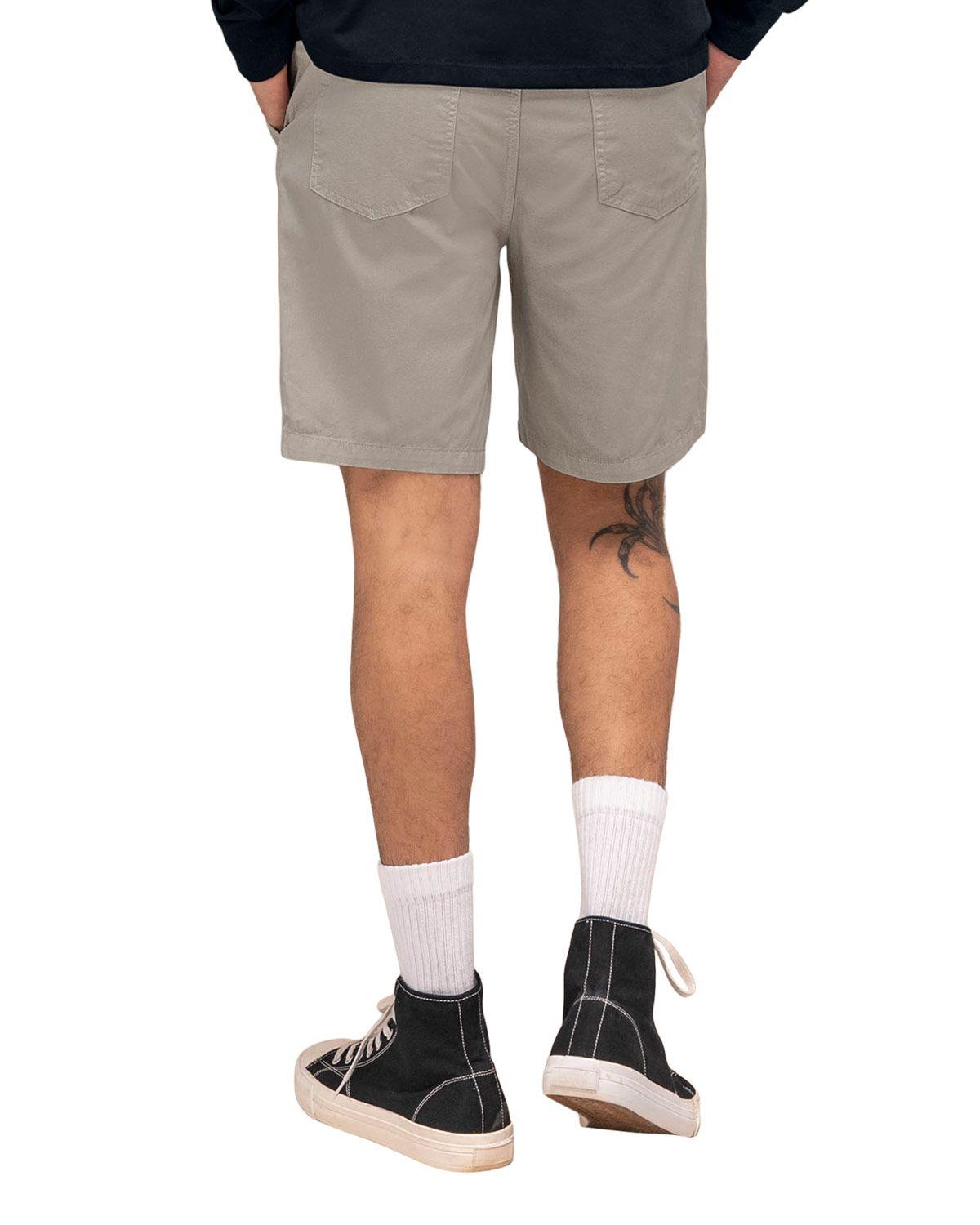 Leo Bermuda con resorte y tira para ajustar en cintura M3046 Gris Claro-1