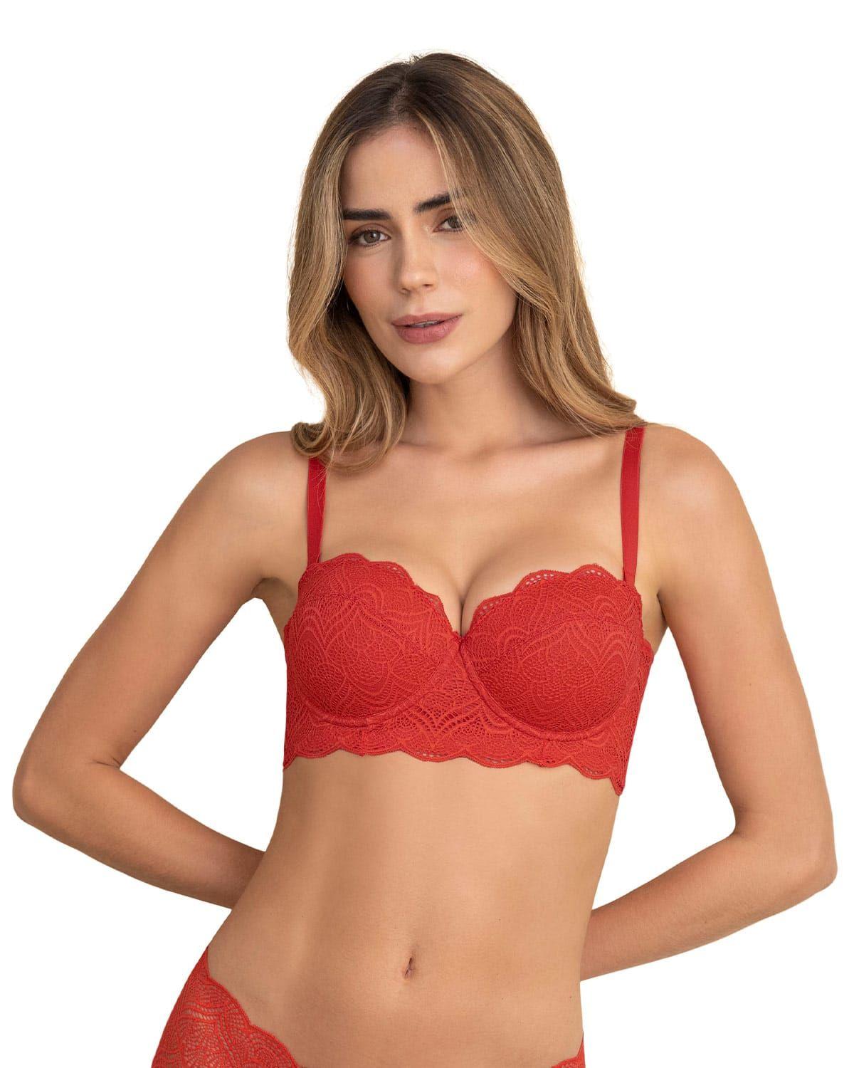 Brasieres Realce Alto 011877 Rojo-0