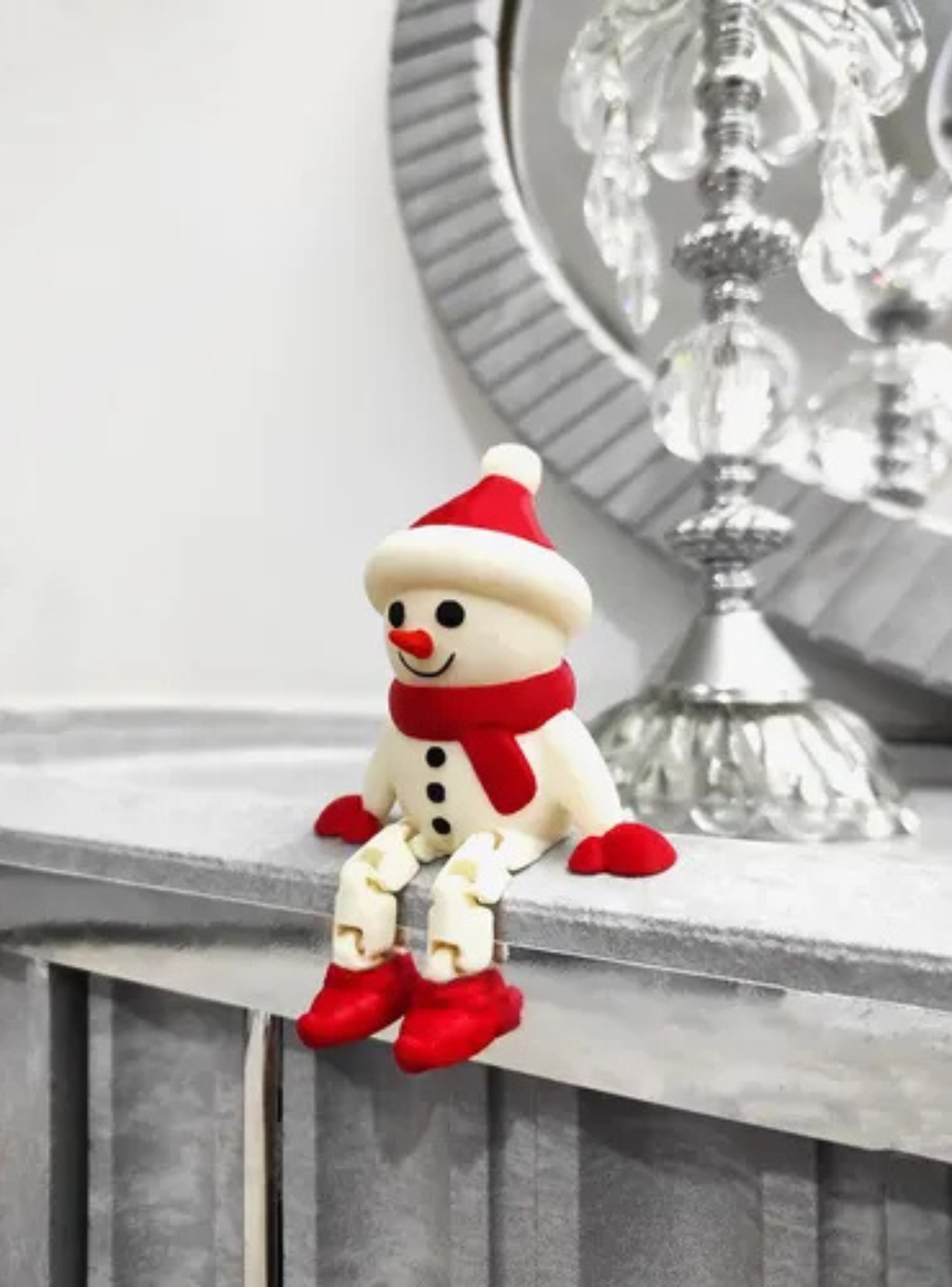 Muñeco de nieve articulado Decoración Navidad-2