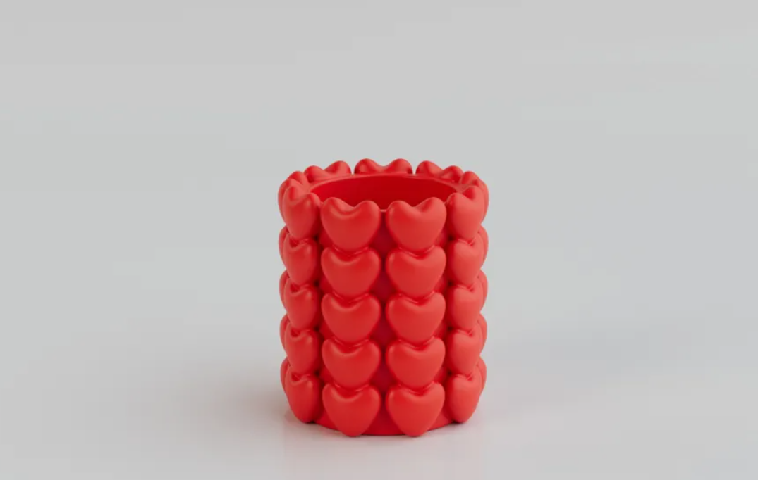 Porta velas de corazones - San Valentín-2