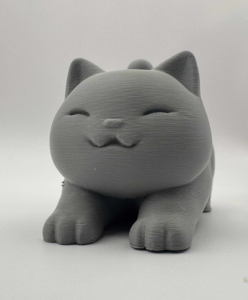 Mini Escultura Decorativa- Gato Estirándose -3