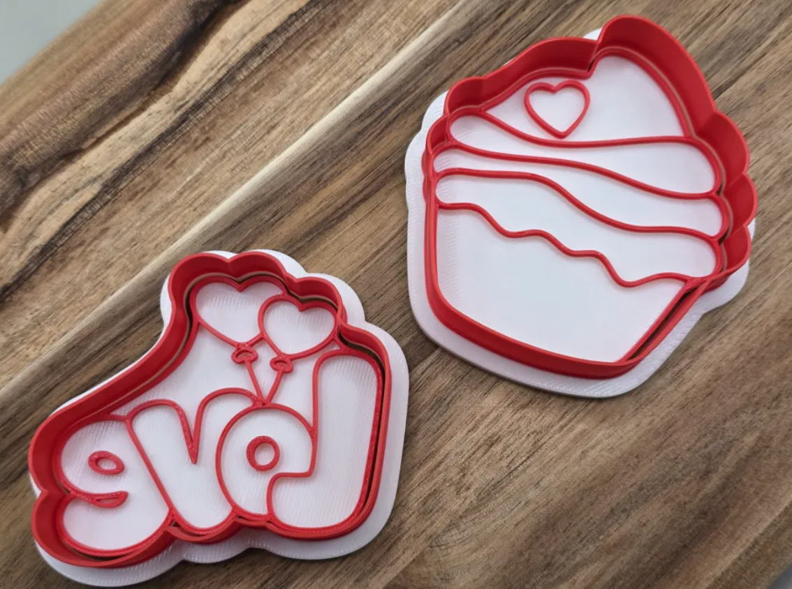 Cortadores y sellos galletas Magdalena de amor (pack 2 un)-2