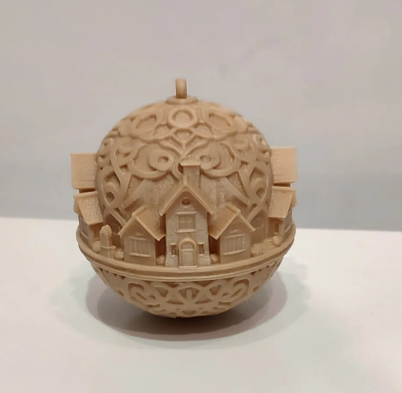 Adorno navidad - Esfera Pueblo Nórdico-2