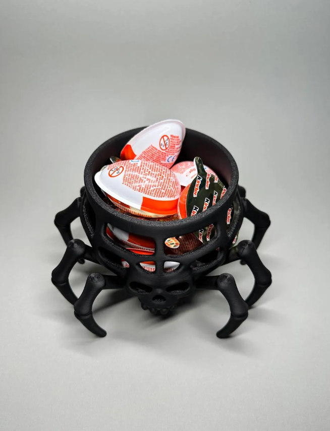 Cuenco para dulces Halloween - Calavera Araña-2