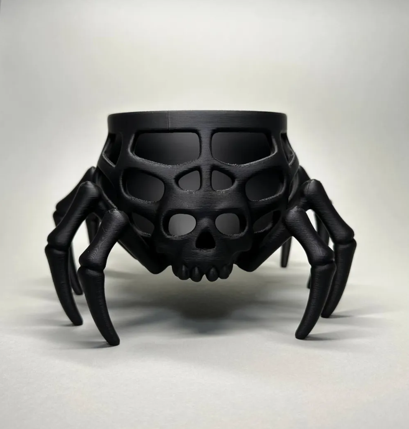 Cuenco para dulces Halloween - Calavera Araña-4