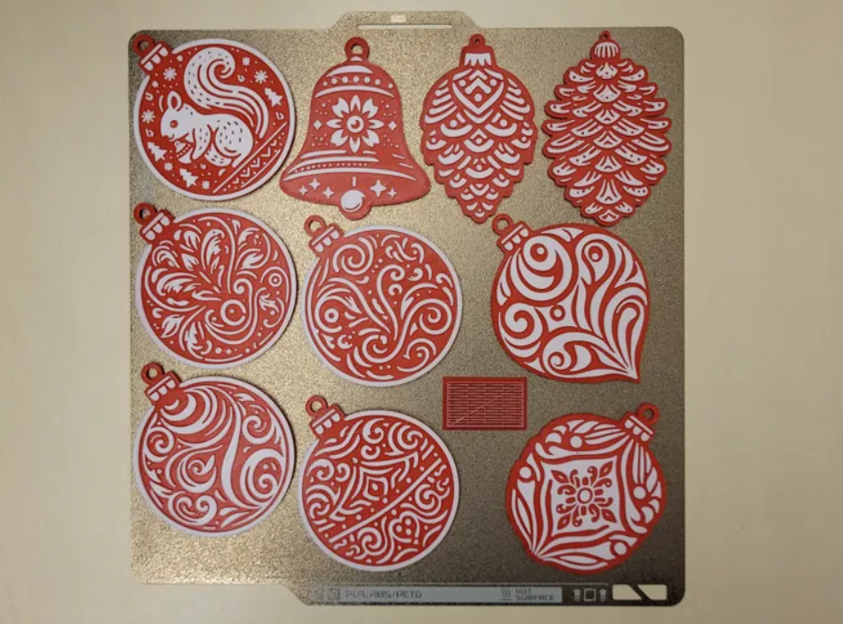 Adornos decorativos - Árbol Navidad (pack 10 un)-2