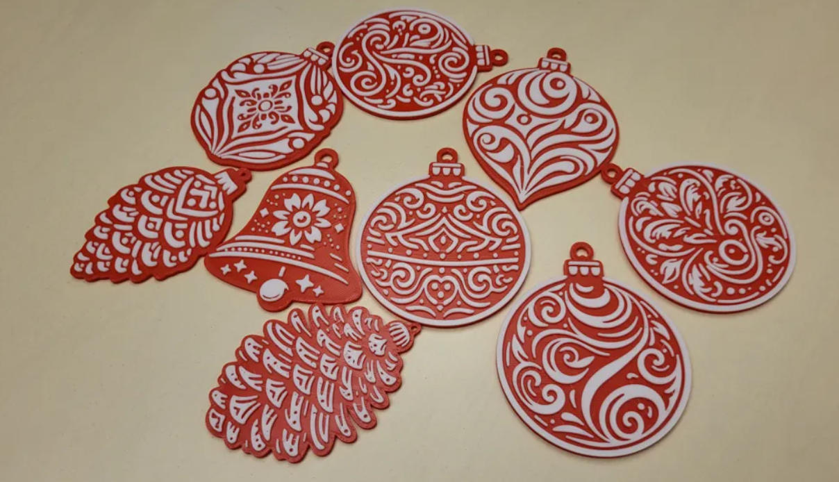 Adornos decorativos - Árbol Navidad (pack 10 un)-3