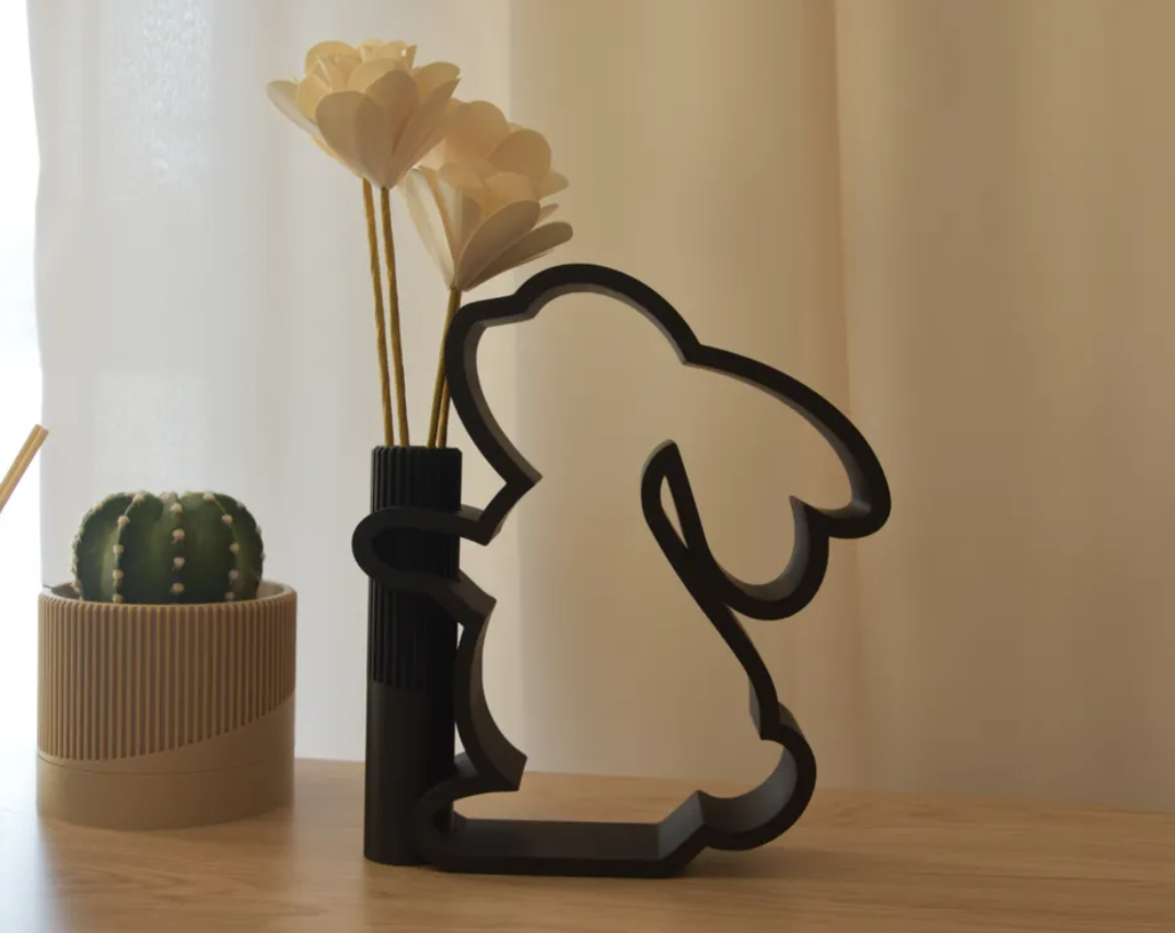  Jarrón conejo de pascua-3