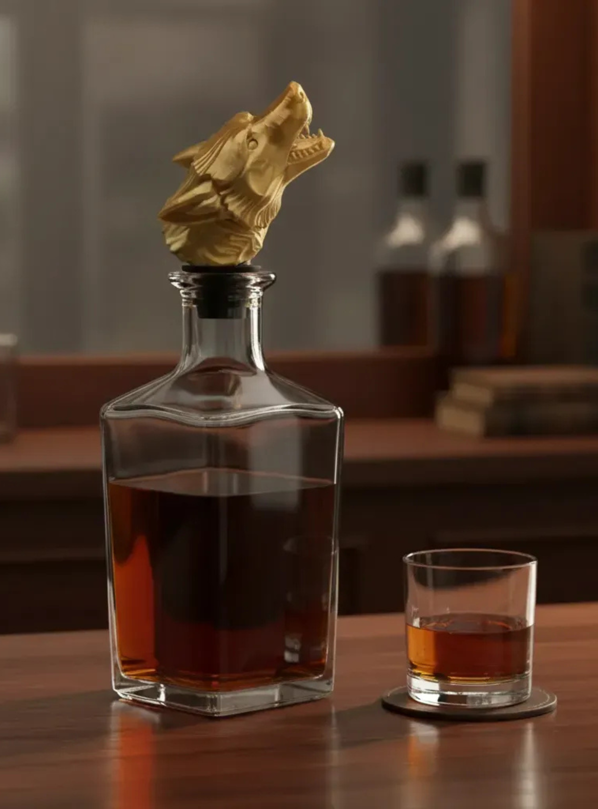 Tapa Vertedora de botella Cabeza de Lobo -2