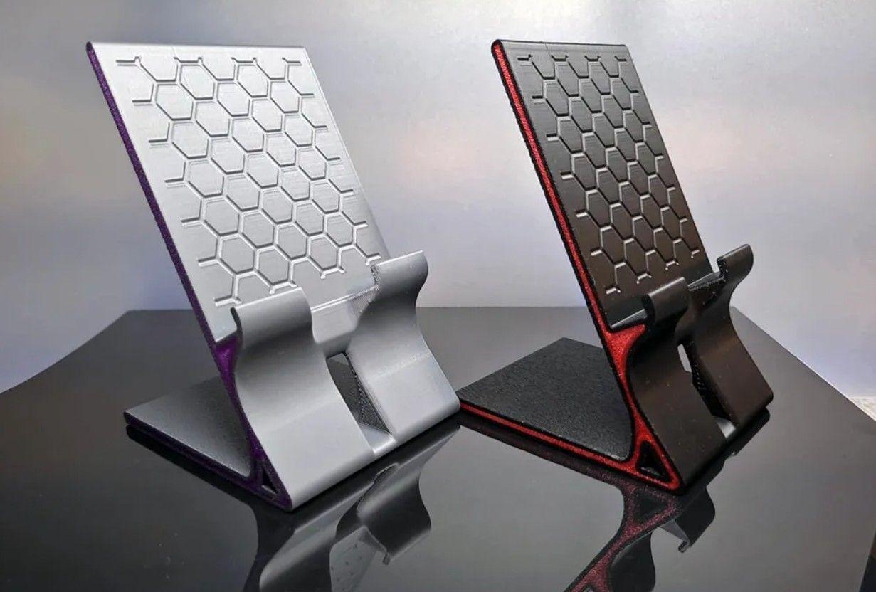 Soporte de telefono con frontal de panal-3