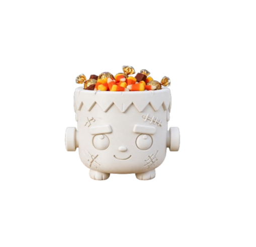 Bowl Decorativo- Frankie Dulcero Halloween 18 cm Blanco-0