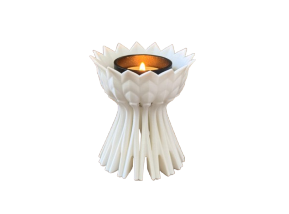 Portavelas LED- Flor de Loto-0